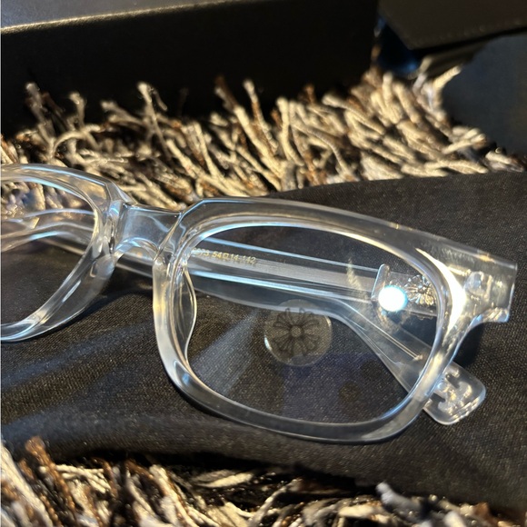 Chrome Hearts Vagillionaire Glasses Transparent S Frame (Lens Anti Blue) - Picture 3 of 4